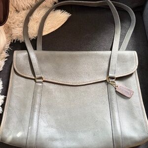 VINTAGE Coach Envelope Portfolio 5190 Gray HTF NYC
